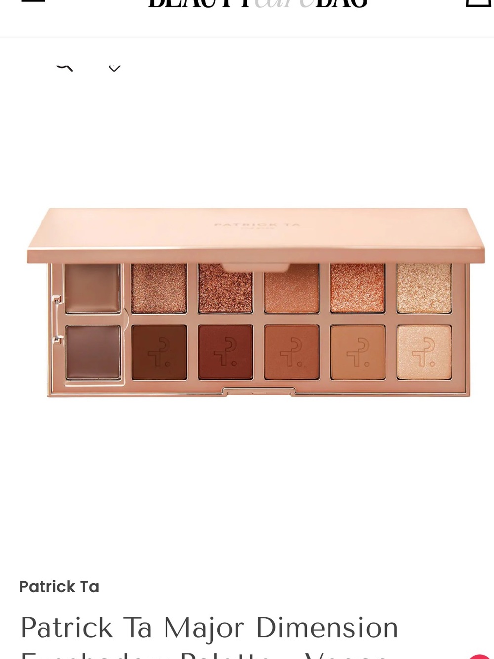 Patrick Ta Major Dimension Eyeshadow Palette -Vol 1 (Discontinued)